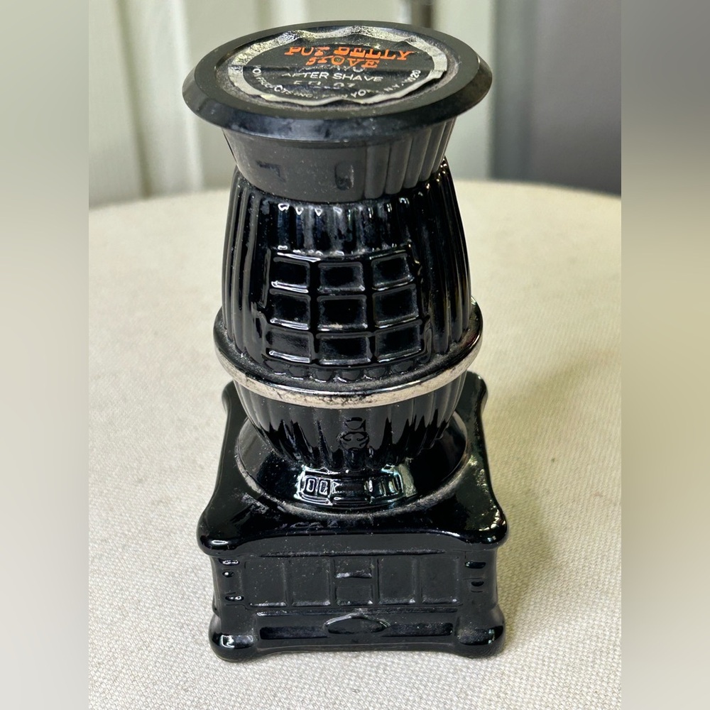 Avon Pot-Belly Stove BRAVO After Shave Bottle Rare Collectible Vintage 1970's